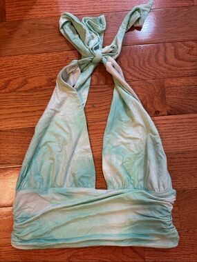 Light Mint Halter Bikini Top